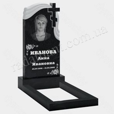 Пам'ятник - В-48 ціна 5500.0000 - Пам'ятники для одного, двох, гранітні комплекси